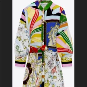 Zara short multicolored dress.